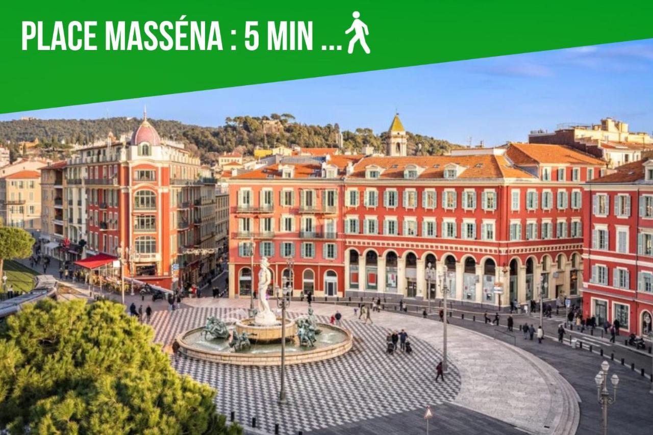 Duplex Le Gesu - Heart Of Old Town - Modern - Wifi - Clim Apartamento Niza Exterior foto